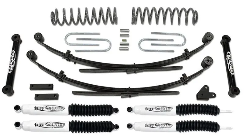 Tuff Country 3.5-Inch Lift Kit For 1987–2001 Jeep Cherokee 4X4 – Includes Rear Leaf Springs & Sx8000 Shocks 1