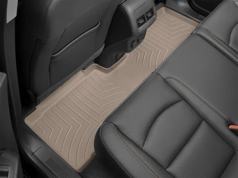 Weathertech Tan Rear Floor Liners For 2020–2024 Lincoln Aviator 1
