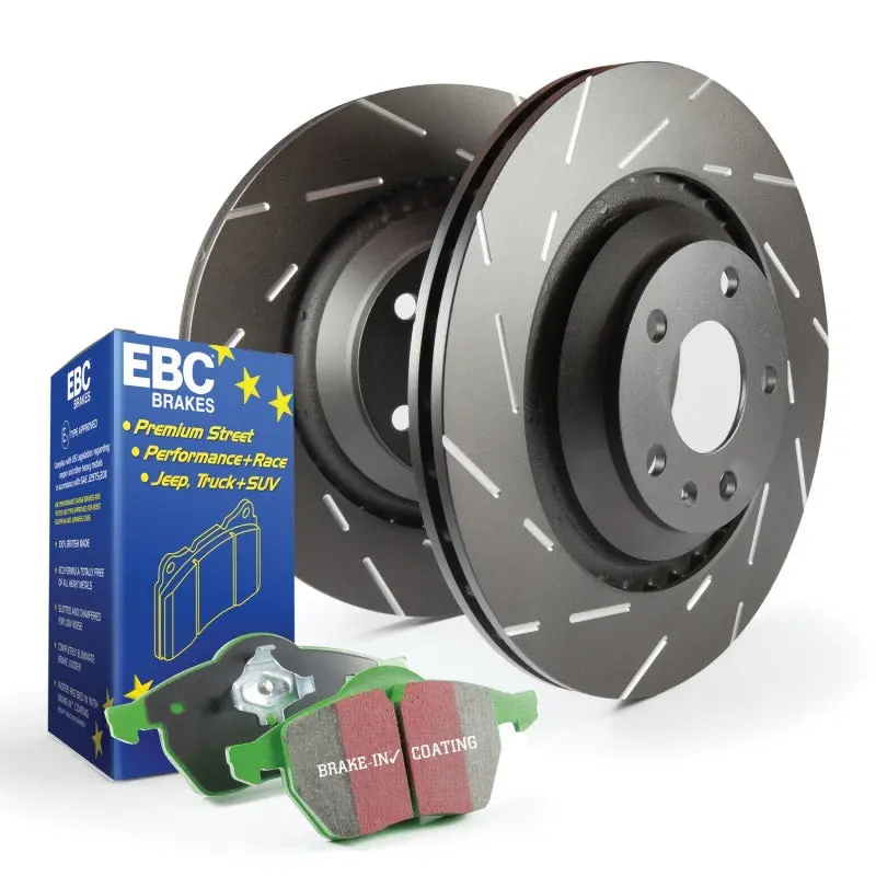 Ebc S2 Brake Kit – Greenstuff Pads With Usr Series Slotted Rotors 1