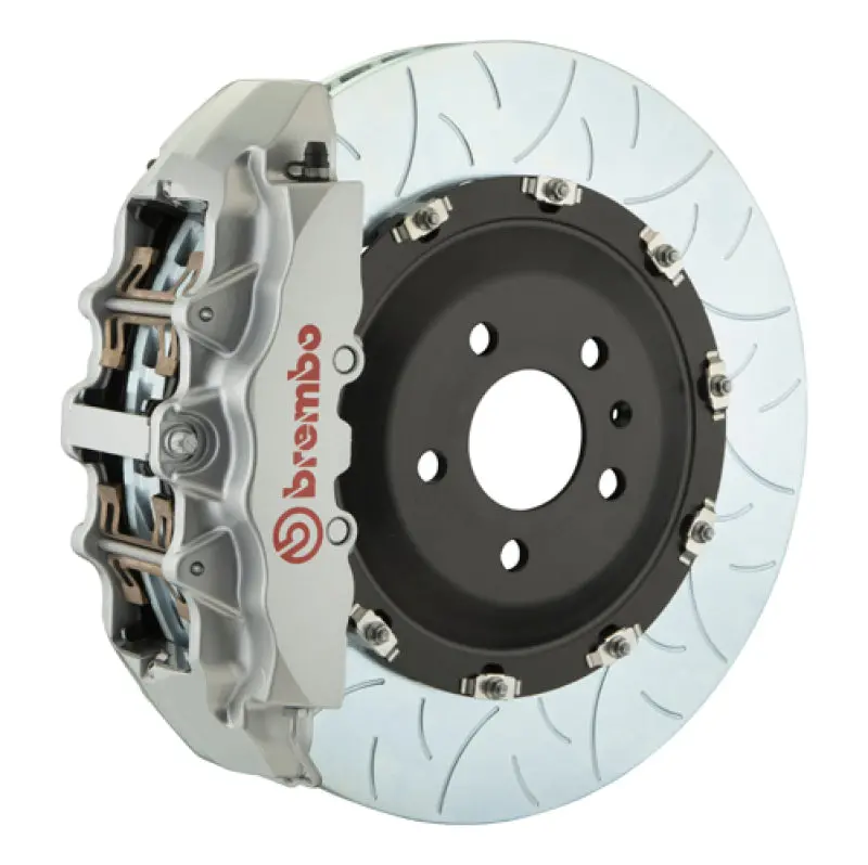 Brembo 02-05 7-Series (Thru 3/5 Prod) Fr Gt Bbk 8Pis Cast 380X34 2Pc Rotor Slotted Type3-Silver 1