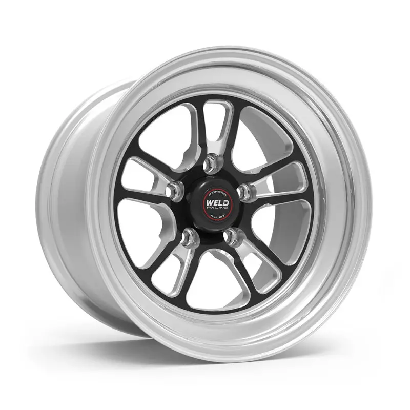 Weld S70 Rt-S 15X10 Wheel – 5X120 Bolt Pattern, 7.5In Backspace, Black Center / Polished Rim 1
