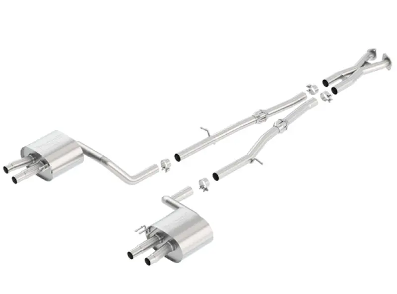 Borla S-Type Cat-Back Exhaust For 2018 Kia Stinger 3.3L V6 Turbo – Dual Rear Exit, 2.25" Pipe Diameter 1