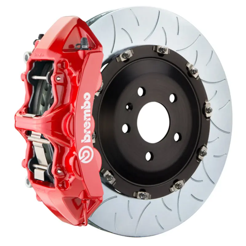 Brembo Gt Big Brake Kit For 2018+ Audi Rs5 – Front 6-Piston Calipers, 405X34Mm Two-Piece Slotted Rotors (Type 3, Red) 1