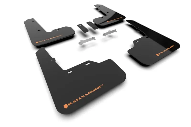 Rally Armor 2022 Subaru Wrx Black Ur Mud Flap W/ Orange Logo 1