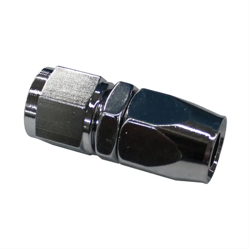 Fragola -10An Straight Pro-Flow Hose End Chrome 1