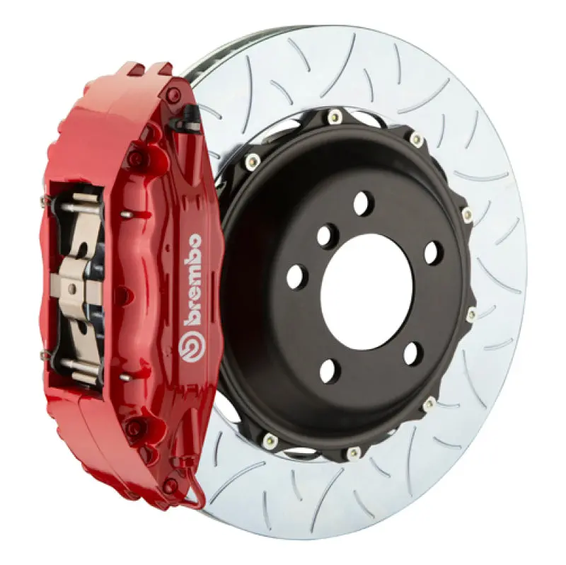 Brembo Gt Big Brake Kit For 2007–2015 Audi Tt 2.0T – Front, 6-Piston Calipers, 355X32Mm Slotted Two-Piece Rotors 1