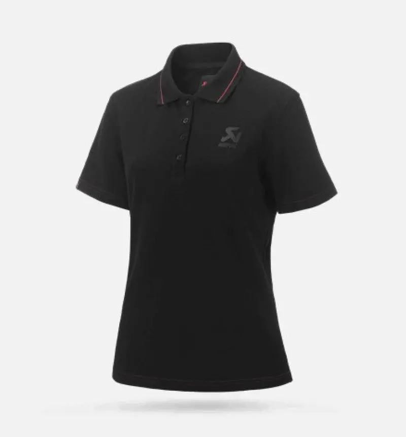 Akrapovič Corpo Polo Women’S Black T-Shirt – Size Large 1