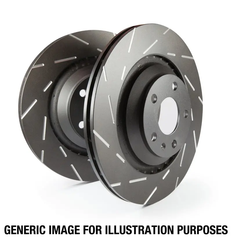 Ebc Usr Slotted Front Brake Rotors For 2013+ Lincoln Mkz 2.0L Turbo 1