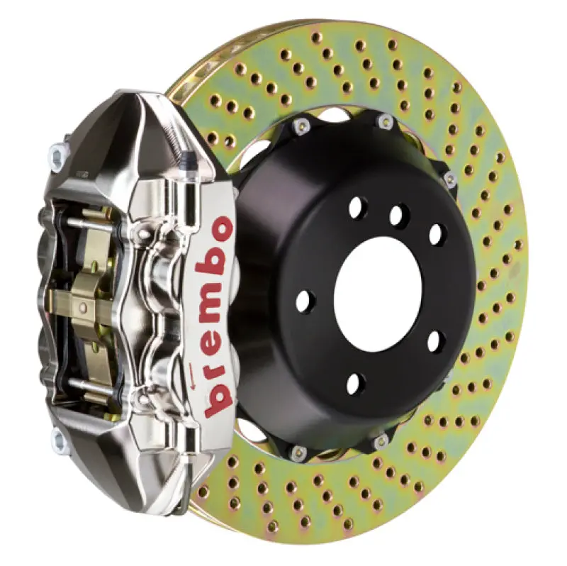 Brembo 07-18 Wrangler/Unlimited Rear Gtr Bbk 4 Piston Billet 380X28 2Pc Rotor Drilled- Nickel 1