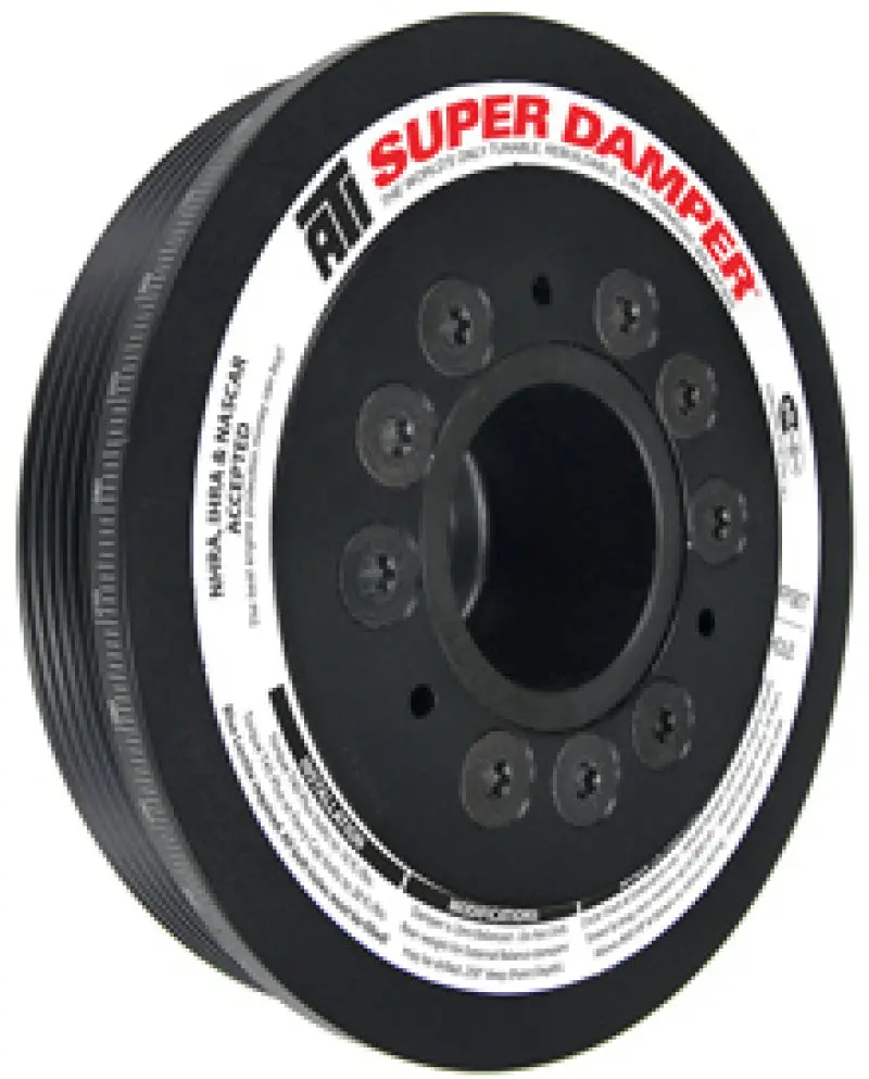 Ati Aluminum Damper Kit For Mitsubishi Evo Viii (4G63) With Integra Lower Cam Drive – 6.78" Diameter, 6-Groove 1