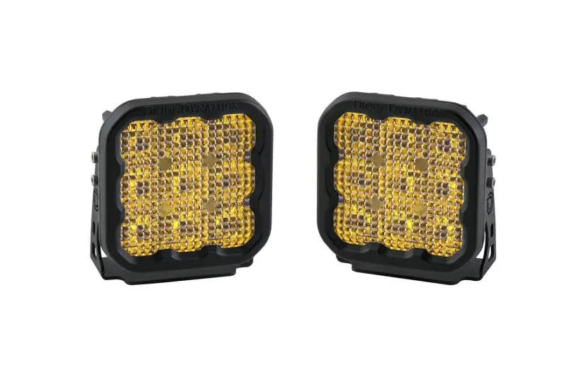 Diode Dynamics Ss5 Led Pod Light – Yellow Flood Beam, Sold As Pair 1