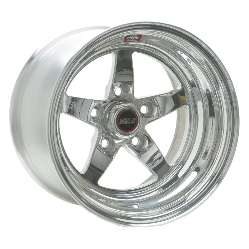 Weld S71 15X10.33 Polished Off-Road Wheel – 5X4.75 Bolt Pattern, 5.5In Backspace, Medium Pad 1