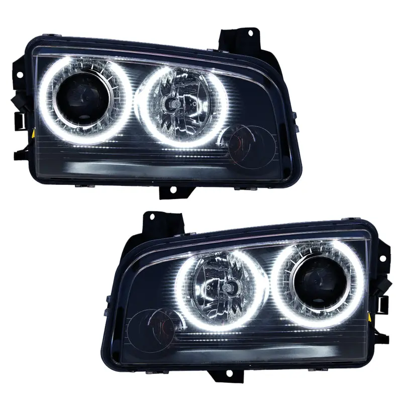 Oracle Smd Hid Headlights For 2008–2010 Dodge Charger – White Finish With Warranty 1