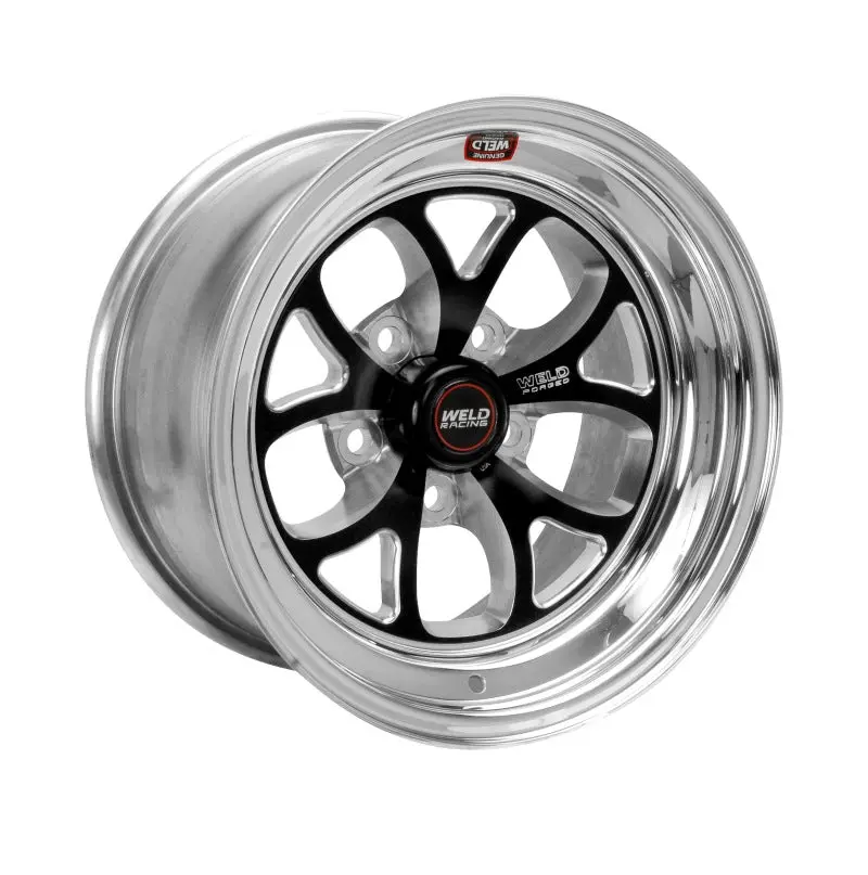 Weld S76 15X10 Black Off-Road Wheel – 5X4.75 Bolt Pattern, 7.5In Backspace, Medium Pad Finish 1