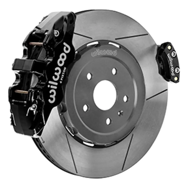 Wilwood Aero4 Black Rear Big Brake Kit For 2020–2023 Chevrolet Corvette C8 – Slotted Rotors 1