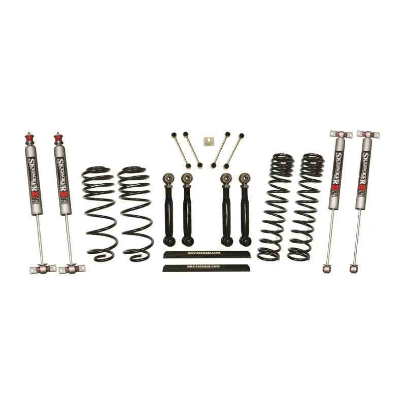 Skyjacker D-Rate Long Travel Lift Kit For 1997–2002 Jeep Tj – 4-Inch Lift With Adjustable Flex Links & M95 Monotube Shocks 1