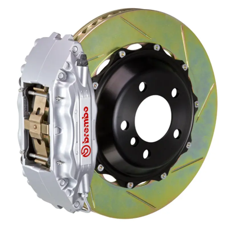 Brembo 07-15 Tt 2.0T Front Gt Bbk 6 Piston Cast 355X32 2Pc Rotor Slotted Type-1-Silver 1