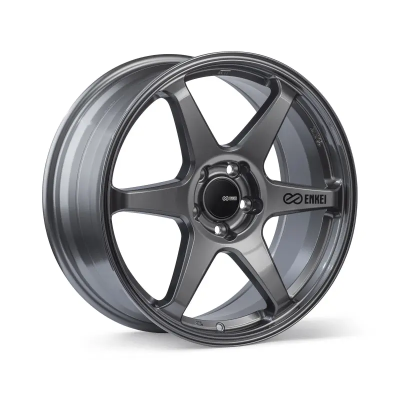 Enkei T6R Matte Gunmetal Alloy Wheel — 18×9.5", +38Mm Offset, 5×114.3, 72.6Mm Bore 1